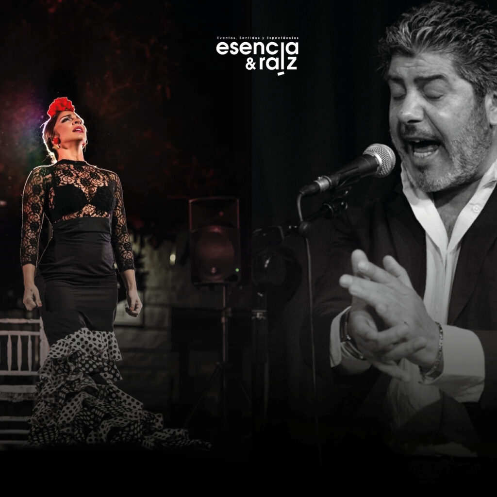 Guadiana cantando con Lola Garcia y Esencia y Raiz - Cantaor Guadiana - Teatro San Pol - Madrid flamenco - Flamenco en Madrid