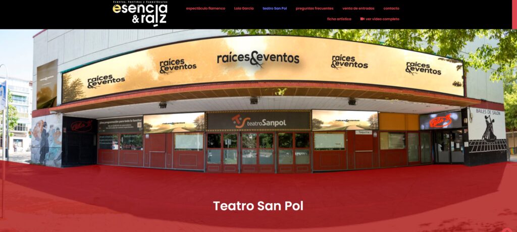 Esencia & Raíz - Estrenamos web de flamenco - Flamenco en Madrid - Teatro San Pol - Lola García - Raíces & Eventos