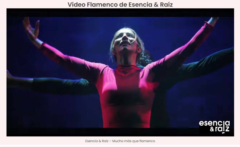 Video flamenco de Esencia y Raíz con Lola García en el Teatro San Pol - Flamenco en Madrid - Organiza Raíces y Eventos