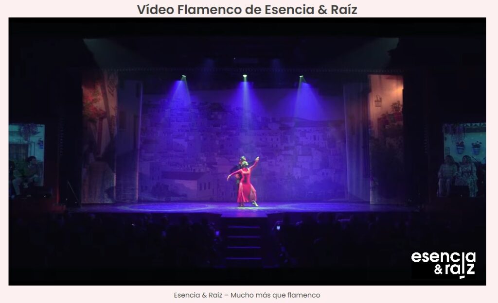 Video flamenco de Esencia y Raíz con Lola García en el Teatro San Pol - Flamenco en Madrid - Organiza Raíces y Eventos
